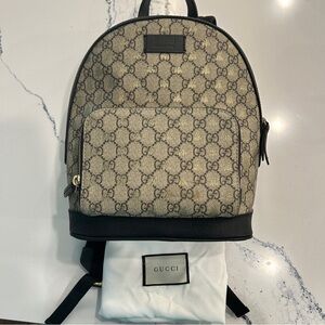 REAL GUCCI Classic Supreme GG Monogram Canvas Eden Backpack, Small